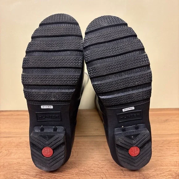 HUNTER Original Tall Nebula Waterproof Rain Boot Silver Women Size 7 Rubber - Picture 13 of 16